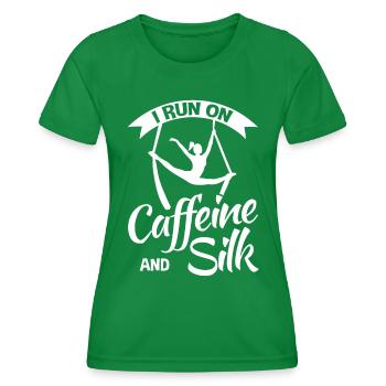 Soies aériennes Tissu vertical Aerialist - T-shirt sport Femme - vert - Devant - AI Model Female 172 dark (172cm)