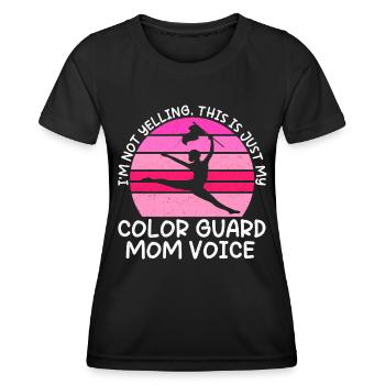 Color Guard Mama Flag Dance Colorguard - T-shirt sport Femme - noir - Devant - AI Model Female 172 light (172cm)