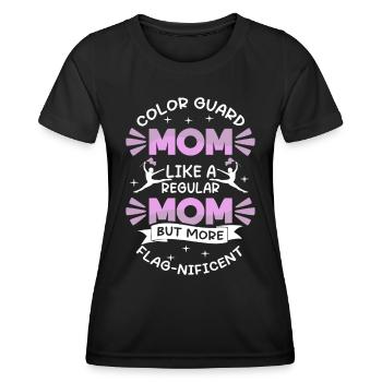 Color Guard Mama Dance Garde de couleur - T-shirt sport Femme - noir - Devant - AI Model Female 172 light (172cm)