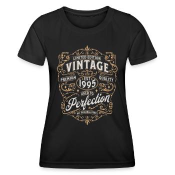 Birthday 1995 - Women's Functional T-Shirt - black - Front - AI Model Female 172 light (172cm)