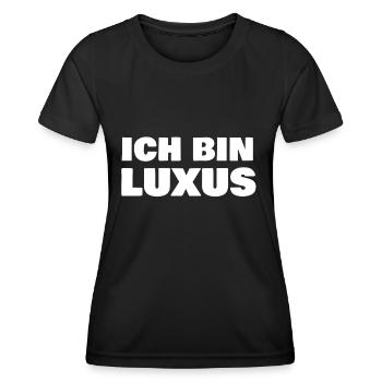 I am luxury - Women's Functional T-Shirt - black - Front - AI Model Female 172 light (172cm)