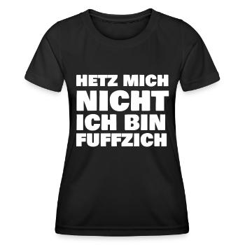 Hetz mich nicht 50 Fuffzich - Frauen Funktions-T-Shirt - Schwarz - Vorne - AI Model Female 172 light (172cm)
