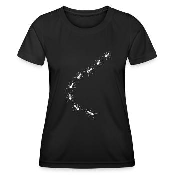 Ameisen - Frauen Funktions-T-Shirt - Schwarz - Vorne - AI Model Female 172 light (172cm)