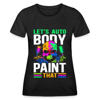 Lackierer Fahrzeuglackierer Airbrush Geschenk - Frauen Funktions-T-Shirt - Schwarz - Vorne - AI Model Female 172 light (172cm)