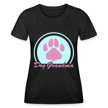 Chiens Grand-mère Maîtresse Propriétaire de chien Cadeau - T-shirt sport Femme - noir - Devant - AI Model Female 172 light (172cm)