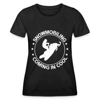 Snowmobile Snowmobiler Snowmobile Gift - Women's Functional T-Shirt - black - Front - AI Model Female 172 light (172cm)
