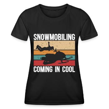 Snowmobile Snowmobile Gift - Women's Functional T-Shirt - black - Front - AI Model Female 172 light (172cm)