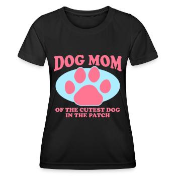 Hunde Mom Frauchen Hundebesitzerin Geschenk - Frauen Funktions-T-Shirt - Schwarz - Vorne - AI Model Female 172 light (172cm)