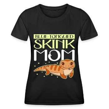 Scinque à la langue bleue Maman Scinque à langue bleue Cadeau - T-shirt sport Femme - noir - Devant - AI Model Female 172 light (172cm)