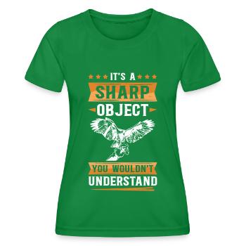Falkner Falknerei Beizjagd Falken Jagd Geschenk - Frauen Funktions-T-Shirt - Kelly Green - Vorne - AI Model Female 172 dark (172cm)