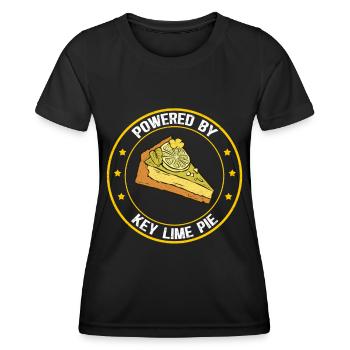 Gâteau à la lime Gâteau au citron Cadeau - T-shirt sport Femme - noir - Devant - AI Model Female 172 light (172cm)