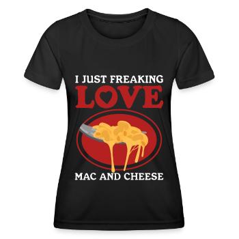 Macaroni and Cheese Mac And Cheese Gift - Women's Functional T-Shirt - black - Front - AI Model Female 172 light (172cm)
