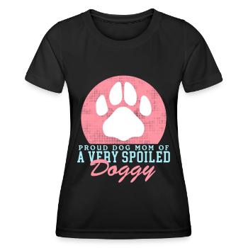 Chien Maman Propriétaire Chien Maîtresse Chien Cadeau - T-shirt sport Femme - noir - Devant - AI Model Female 172 light (172cm)