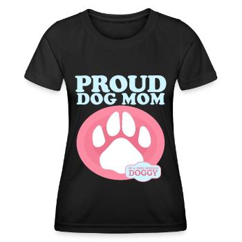 Chien Maman Propriétaire Chien Maîtresse Chien Cadeau - T-shirt sport Femme - noir - Devant - AI Model Female 172 light (172cm)