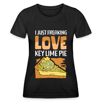 Lime Pie Cake Lemon Cake Gift - Women's Functional T-Shirt - black - Front - AI Model Female 172 light (172cm)