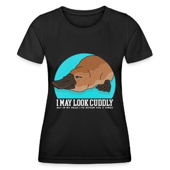Platypus Platypus Platypus Gift - Women's Functional T-Shirt - black - Front - AI Model Female 172 light (172cm)
