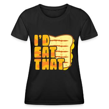 Grillkäse Käseliebhaber gegrillter Käse Geschenk - Frauen Funktions-T-Shirt - Schwarz - Vorne - AI Model Female 172 light (172cm)