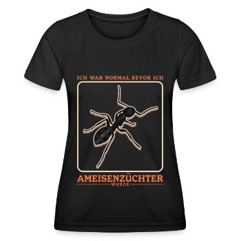 Fourmis Ferme Fourmi Formicarium Cadeau - T-shirt sport Femme - noir - Devant - AI Model Female 172 light (172cm)