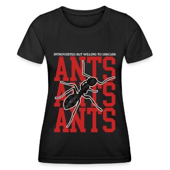 Fourmi Ferme Formicarium Fourmis Cadeau - T-shirt sport Femme - noir - Devant - AI Model Female 172 light (172cm)