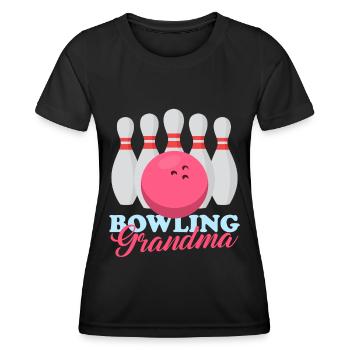 Bowling Grandma Bowling Player Bowling Gift - Women's Functional T-Shirt - black - Front - AI Model Female 172 light (172cm)