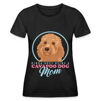 Cavapoo Mom Dog Dog Owner Cavoodle Gift - Women's Functional T-Shirt - black - Front - AI Model Female 172 light (172cm)