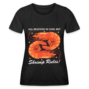 Crab Shrimp Crab Lover Crab Gift - Women's Functional T-Shirt - black - Front - AI Model Female 172 light (172cm)
