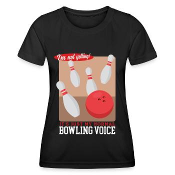 Bowling Player Bowling Player Bowling Gift - Women's Functional T-Shirt - black - Front - AI Model Female 172 light (172cm)