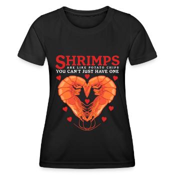 Crab Shrimp Crab Lover Crab Gift - Women's Functional T-Shirt - black - Front - AI Model Female 172 light (172cm)