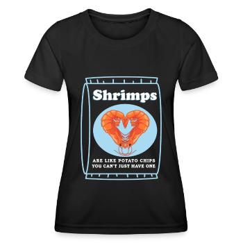 Krabben Garnelen Krabbe Krabbenliebhaber Geschenk - Frauen Funktions-T-Shirt - Schwarz - Vorne - AI Model Female 172 light (172cm)