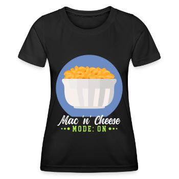 Macaroni and cheese | Mac and Cheese Gift - Women's Functional T-Shirt - black - Front - AI Model Female 172 light (172cm)