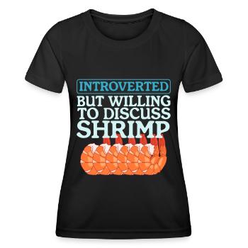 Crab Shrimp Crab Crab Lover Gift - Women's Functional T-Shirt - black - Front - AI Model Female 172 light (172cm)