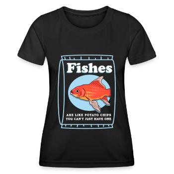 Aquarium Aquarium Aquarian Ornamental Fish Gift - Women's Functional T-Shirt - black - Front - AI Model Female 172 light (172cm)