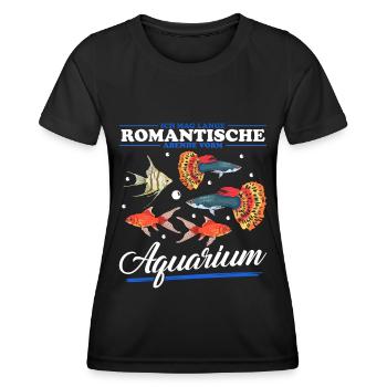 Aquarium Aquarianer Zierfisch Aquaristik Geschenk - Frauen Funktions-T-Shirt - Schwarz - Vorne - AI Model Female 172 light (172cm)