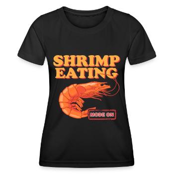 Crab Shrimp Crab Crab Lover Gift - Women's Functional T-Shirt - black - Front - AI Model Female 172 light (172cm)