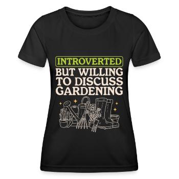 Garden Gardener Home Gardener Gardening Gift - Women's Functional T-Shirt - black - Front - AI Model Female 172 light (172cm)