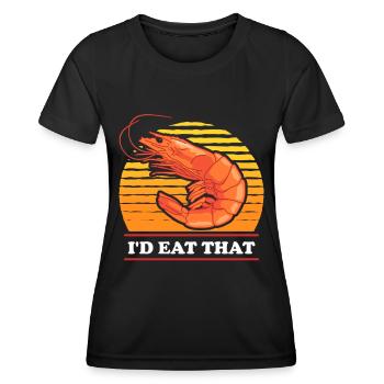 Crab Shrimp Crab Crab Lover Gift - Women's Functional T-Shirt - black - Front - AI Model Female 172 light (172cm)
