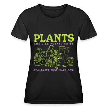 Jardinage Hobby Jardinier Jardinier Cadeau - T-shirt sport Femme - noir - Devant - AI Model Female 172 light (172cm)