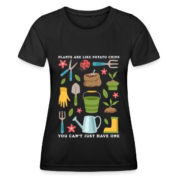 Jardinage Jardinier Hobby Jardinier Cadeau - T-shirt sport Femme - noir - Devant - AI Model Female 172 light (172cm)