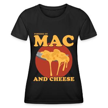 Macaroni and Cheese Mac and Cheese Gift - Women's Functional T-Shirt - black - Front - AI Model Female 172 light (172cm)