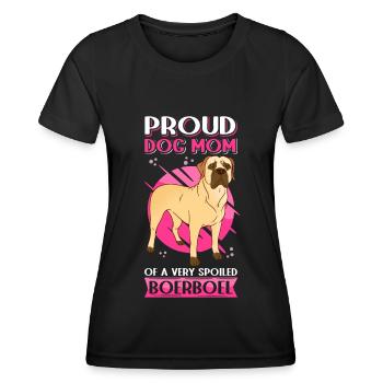 Boerboel Mom Dogs Dog Owner Gift - Women's Functional T-Shirt - black - Front - AI Model Female 172 light (172cm)