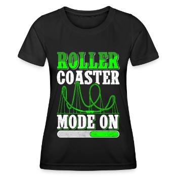 Roller Coaster Roller Coaster Gift - Women's Functional T-Shirt - black - Front - AI Model Female 172 light (172cm)