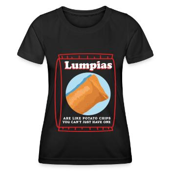Lumpia Loempia Spring Rolls Gift - Women's Functional T-Shirt - black - Front - AI Model Female 172 light (172cm)