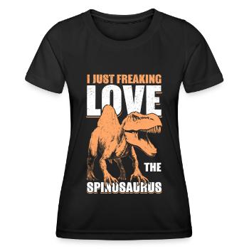 Spinosaurus Dinos Dinosaur Dino Gift - Women's Functional T-Shirt - black - Front - AI Model Female 172 light (172cm)