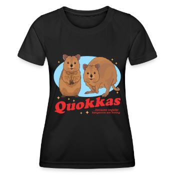 Quokkas Shorttail Kangaroo Cute Quokka Gift - Women's Functional T-Shirt - black - Front - AI Model Female 172 light (172cm)