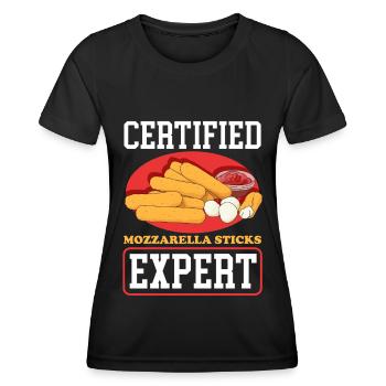Mozzarella Sticks Cheese Lover Cheese Gift - Women's Functional T-Shirt - black - Front - AI Model Female 172 light (172cm)