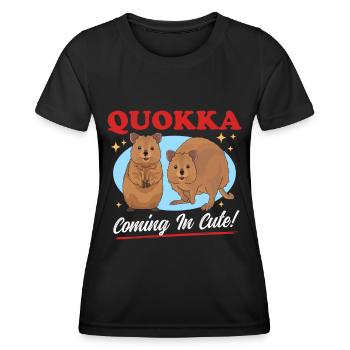 Quokka Short-tailed Kangaroo Quokkas Gift - Women's Functional T-Shirt - black - Front - AI Model Female 172 light (172cm)