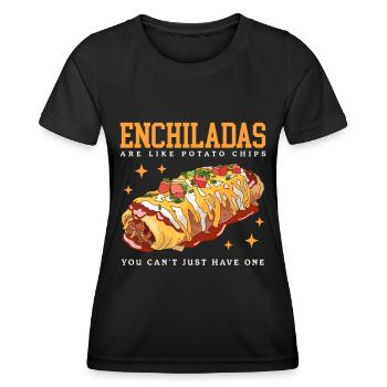 Enchilada Lover Enchiladas Gift - Women's Functional T-Shirt - black - Front - AI Model Female 172 light (172cm)