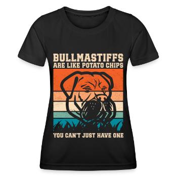 Bullmastiffs Are Like Dog Owners Gift - Women's Functional T-Shirt - black - Front - AI Model Female 172 light (172cm)