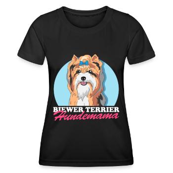 Biewer Terrier Dog Mom Dog Owner Gift - Women's Functional T-Shirt - black - Front - AI Model Female 172 light (172cm)
