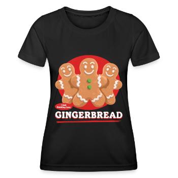 Gingerbread Man Gingerbread Men Gingerbread Gift - Women's Functional T-Shirt - black - Front - AI Model Female 172 light (172cm)